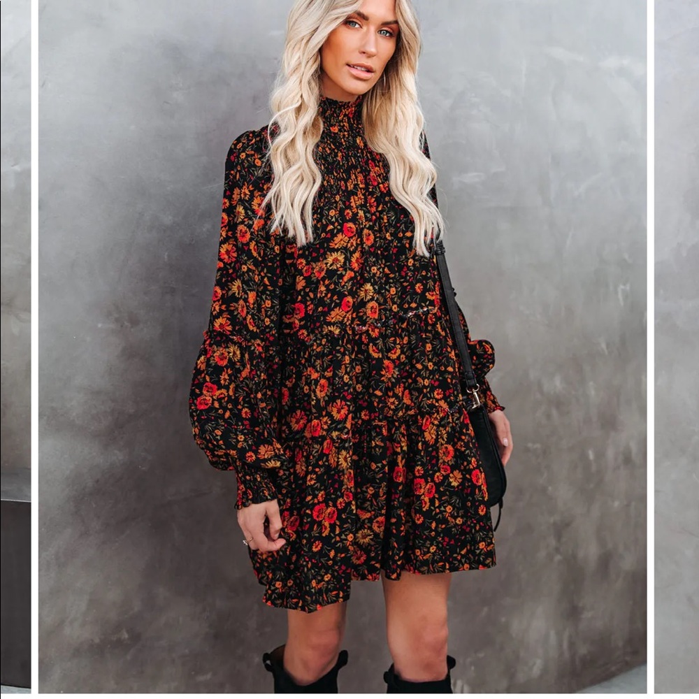 Vici Bloom Smocked Tiered Dress